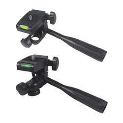 Three-way Head Mobile Phone Micro SLR Handle PTZ Camera Rotating Bracket Tripod Accessories Laser Level Tripod Head w Arm