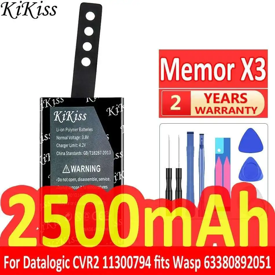

Barcode Reader OR Data Acquisition Device Battery 2500mAh For Datalogic CVR2 Cvr 2 Memor X3 11300794 Fits Wasp 63380892051