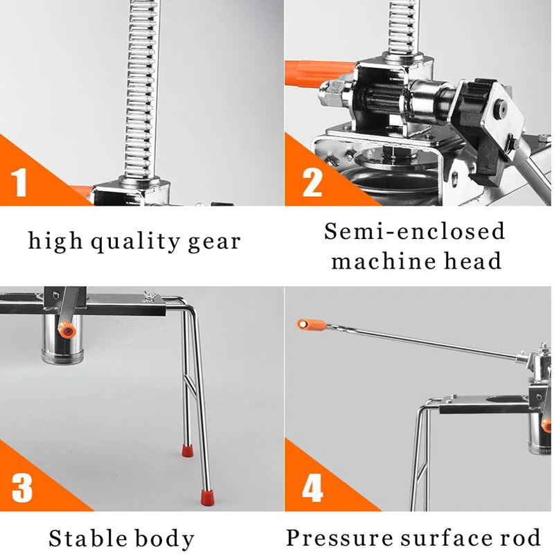 홈 스테인레스 스틸 수동 국수 파스타 메이커 국수 프레스 기계 파스타 커터