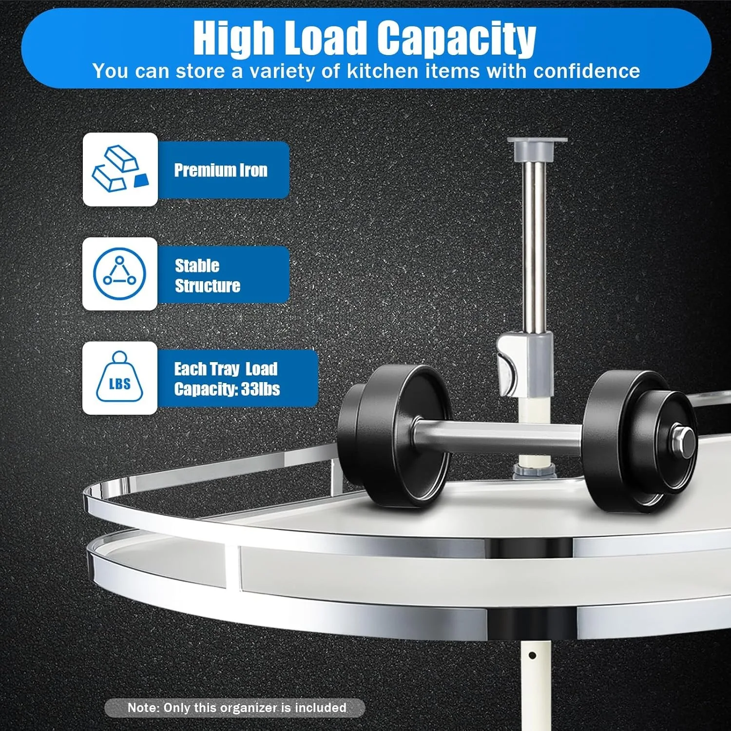 منطقة كاروسيل Eckschrank، Kücheneckschrank Auszug Erweiterbar Kücheneckenablage