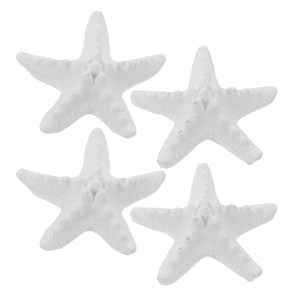 4 Pcs Aromatherapy Gypsum Sheet Pendant Car Diffuser Decoration White Plaster Block