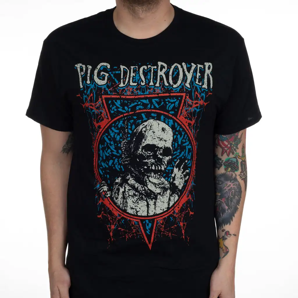 2026 Summer Pig Destroyer Band Graphic Cotton T-shirt Unisex Summer Short Sleeve Fashion Brand Tee Luxury Casual Vintage Tees