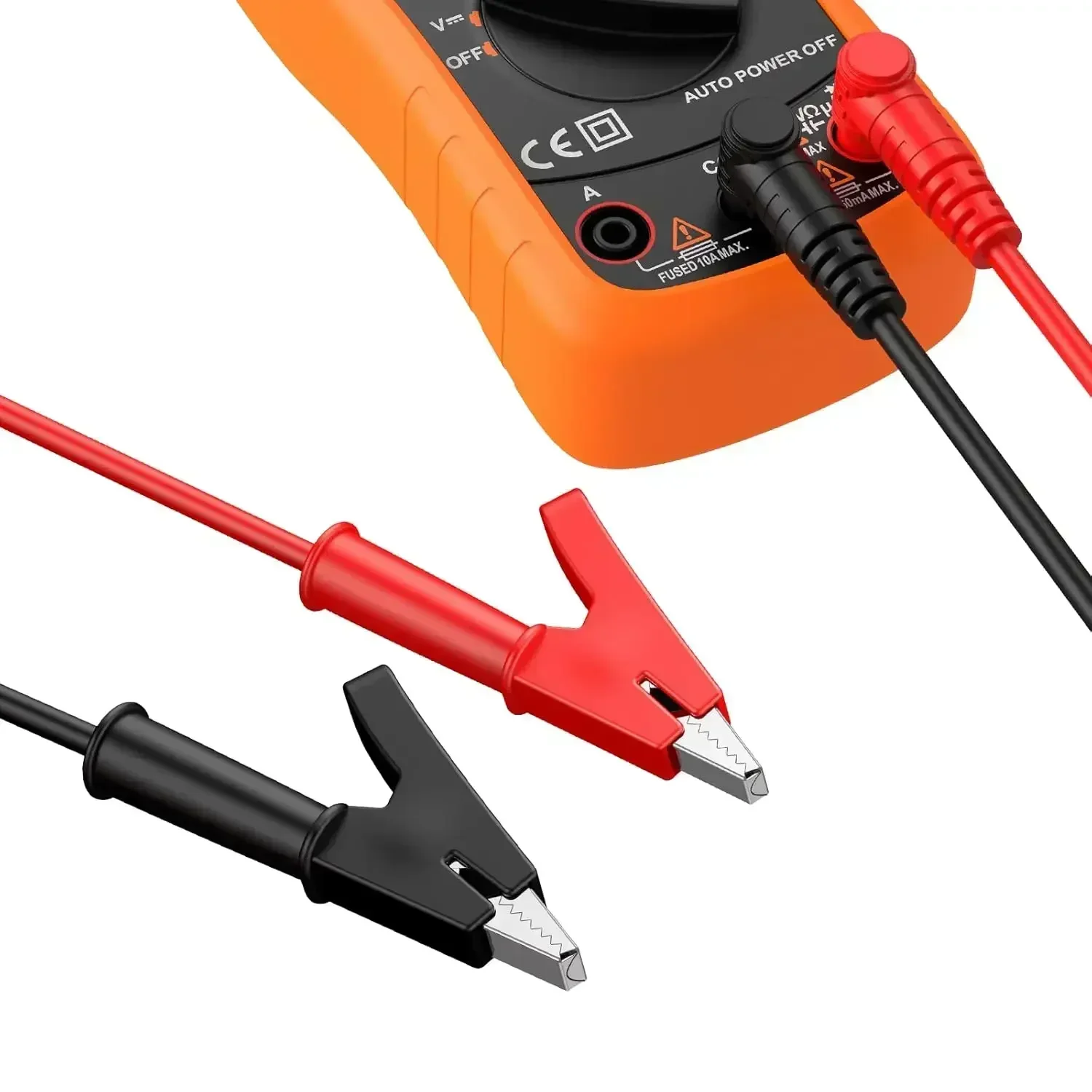 Dual Probe Alligator Clips to Banana Plug Test Cable Lead Connector Electrical Multimeter Testing Crocodile Clip Lead for Lab Eq