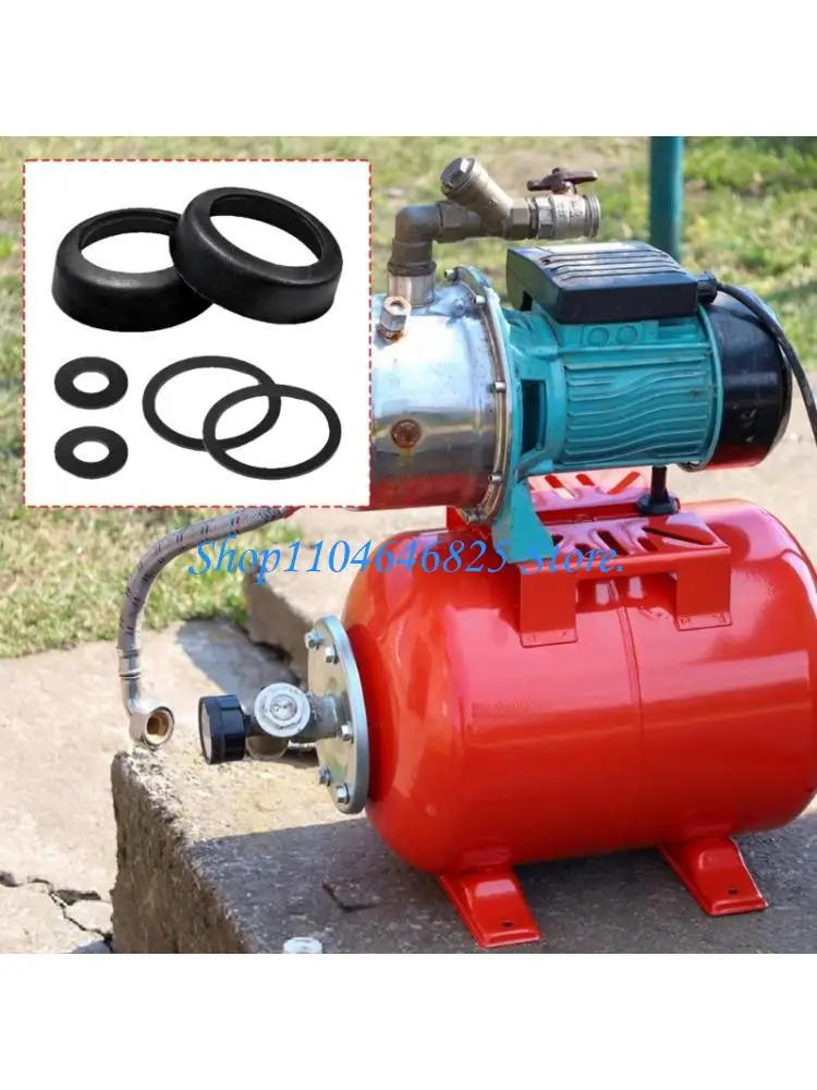 Manual Water Pump Service with 2 Cup Seals and Size Chart Guide