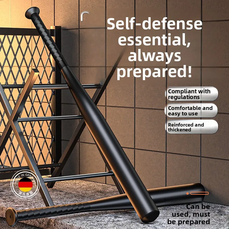  Steel Baseball Bat Self Defense Car Mounted Metal Tool Iron Bar Home Legal Weapon for Men Fitness Fans Equipment