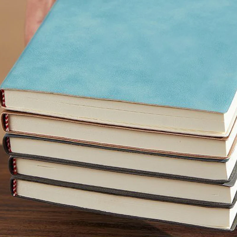 B5/A5 Notizbuch aus Kunstleder, 120 Blatt/240 Seiten zum Schreiben, Notizbuch, Schreibwaren, Schulbedarf und wichtige Artikel. – Detail 17