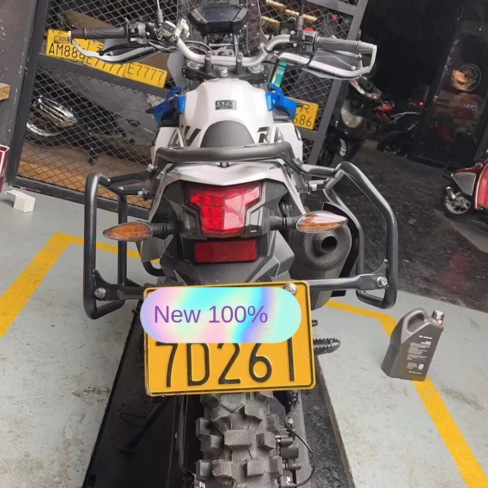 Modificado motocicleta Side Bag Rack, acessórios prateleira para Loncin VOGE 300 Rally 300 GY 300GY