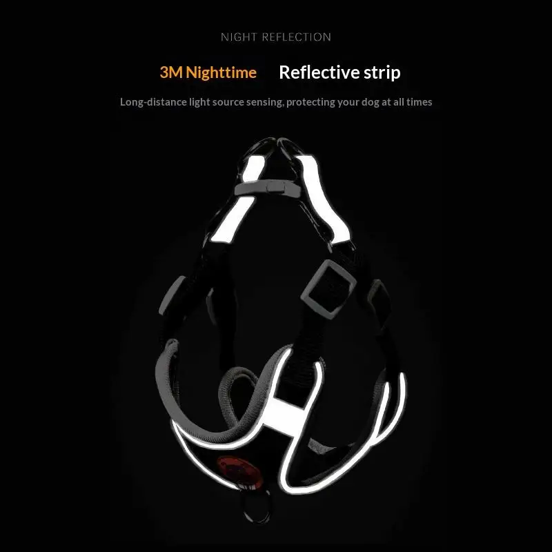 No Pull Pet Dog Harness Leash Set Adjustable Cat Harness Vest Reflective Walking Lead Leash For Small Medium Large Dogs