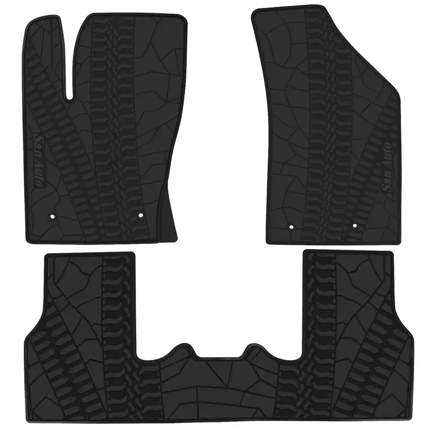 

Floor Mat Custom Fit for Jeep Compass 20172025 2026 Full Black Rubber Auto Floor Liners Mat Set All Weather Protection Heavy Dut