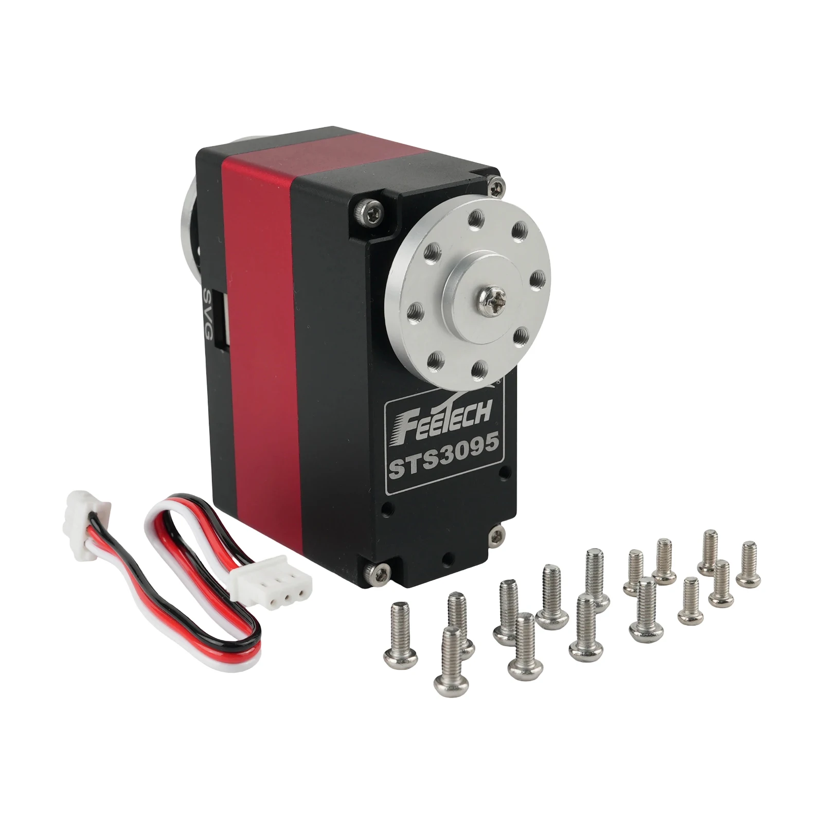 Feetech ST-3095-C001 Metal Magnetic Encoded Servo 8.4V 105Kg Double Shaft TTL Smart Servo for Robot RC Toys Boats