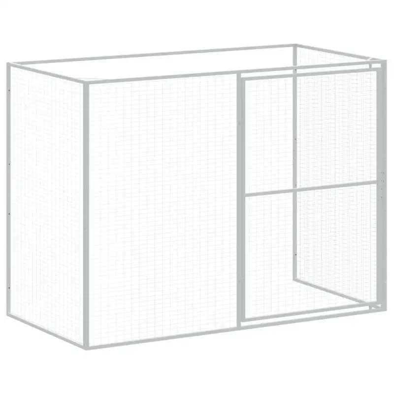 

Dog House Anthracite Galvanized Steel 84.3 x 99.6 x 71.3 in