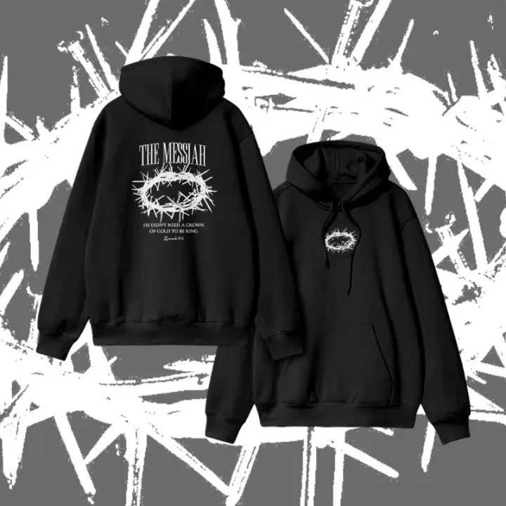 

2025 Autumn and Winter Unisex 100% Cotton The Messiah Print Hoodie High-end Luxury Is for Both Men and Women Top Y2k