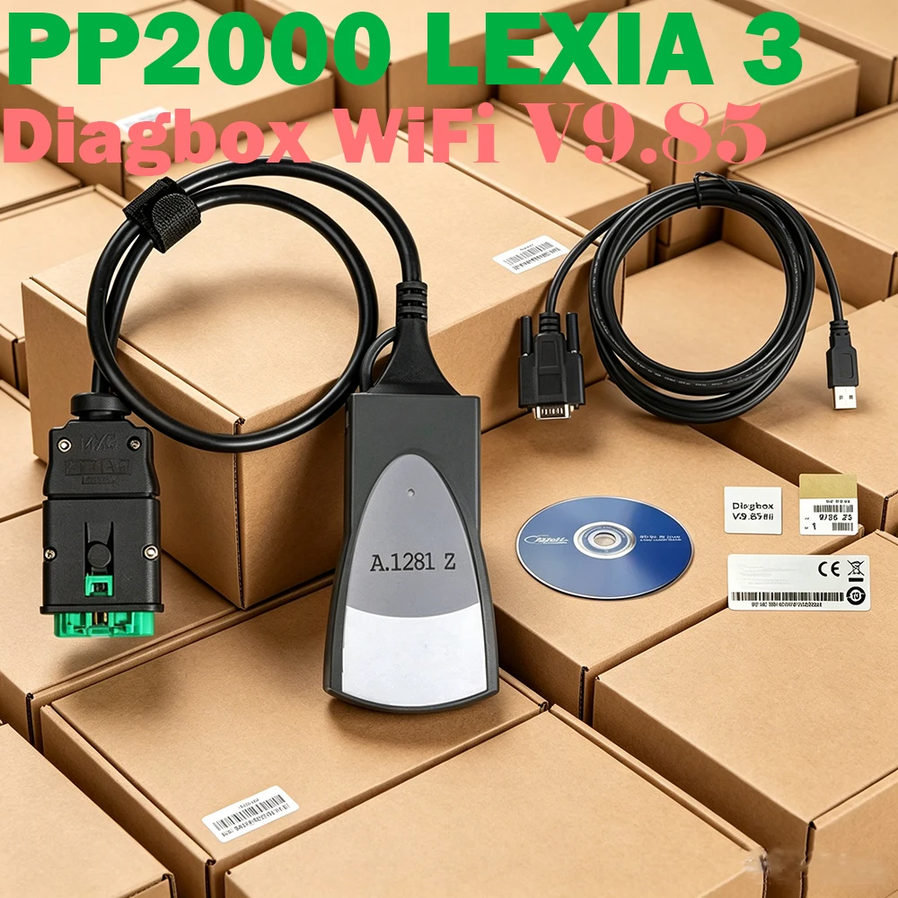 

2026 NEW Professional Lexia3 PP2000 WIFI Diagbox V9.85 OBD2 Diagnostic Tool For Citroen For Peugeot Lexia 3