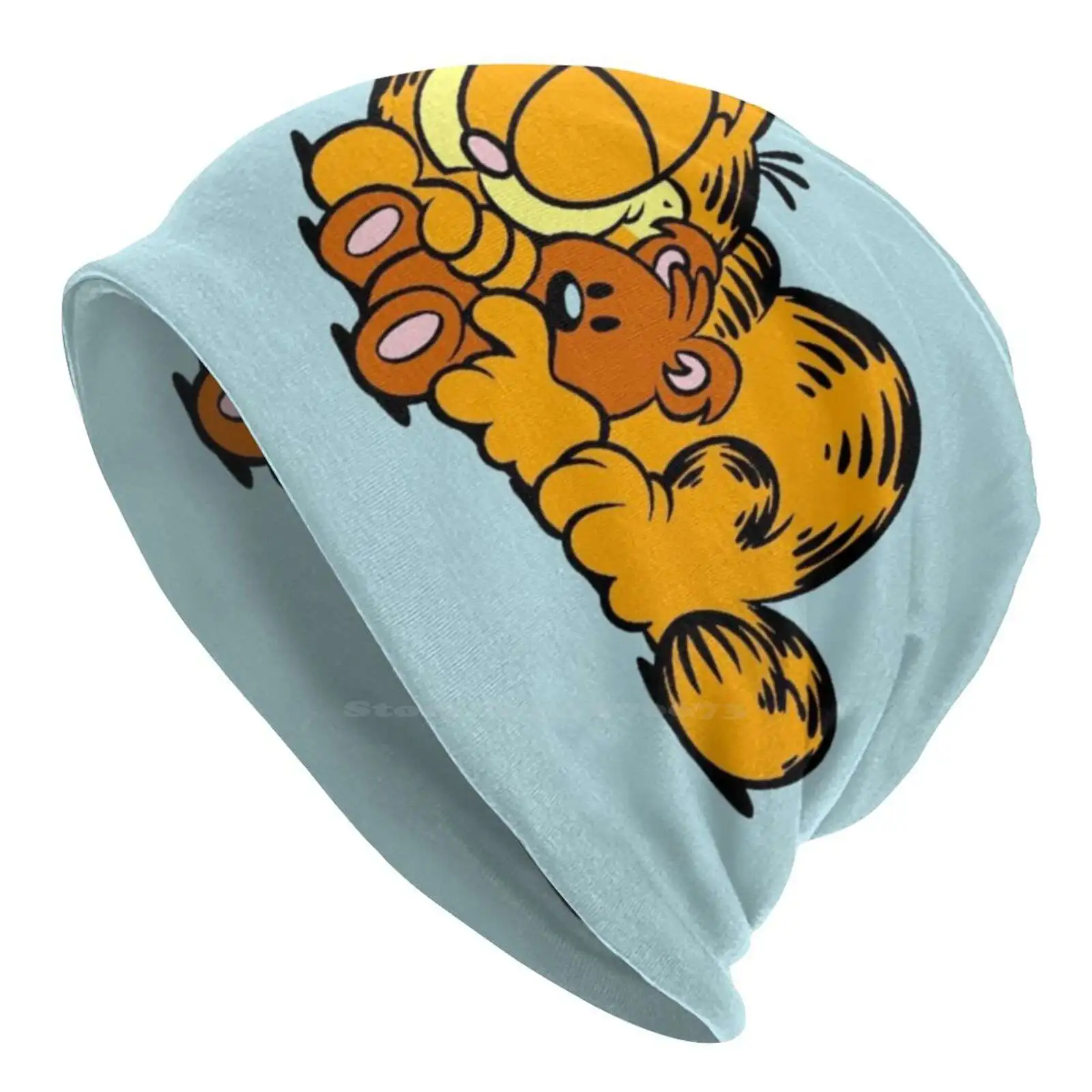 And Pooky Sleeping Knitted Hat Warm Beanie Outdoor Caps Cute And Pooky Odie John Funny Sweet Sleeping Lovely Cosy Meme Teddy