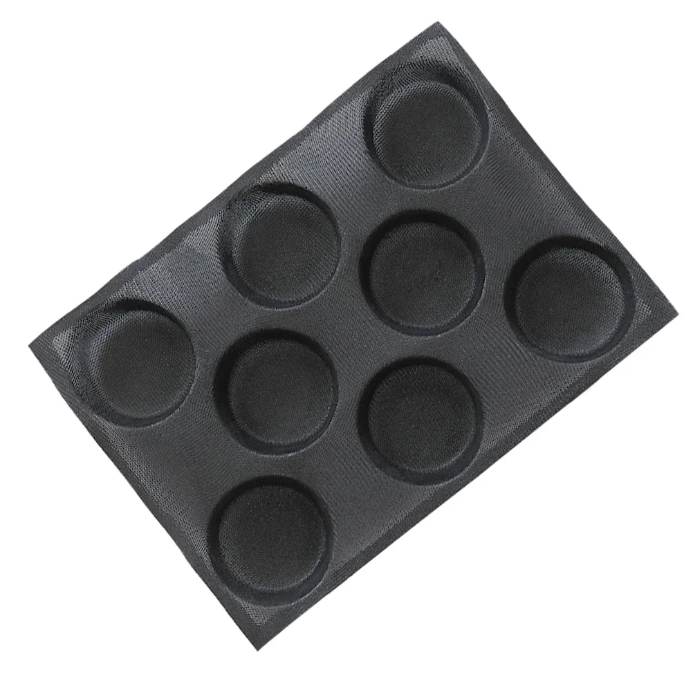 

1Pcs Silicone Bread Mold Non-Stick Burger Bun Mold DIY Baking Pan High Temperature Resistant Oven Microwave Freezer Household
