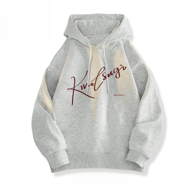 

Autumn and Winter New High-quality Autumn Niche Letter Printed Hoodie Warm and Windproof Men's and Women's Long Sleeves