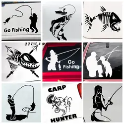 Lovely fishing Car Stickers Art Decals New Design Pattern