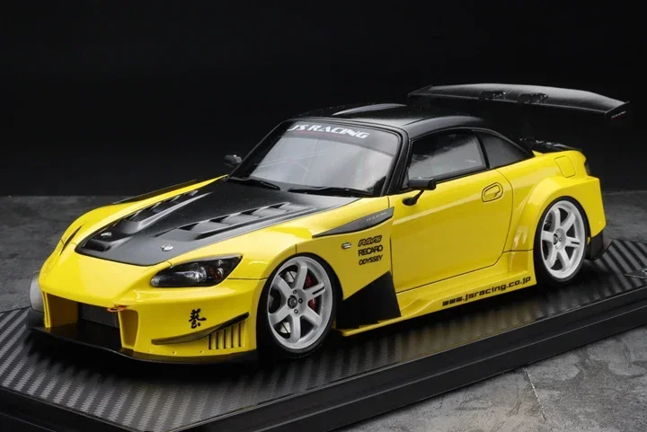 IG 1:18 S2000 JS RACING Demon King Edition JDM Simulation Limited Edition Resin Metal Static Car Model Toy Gift