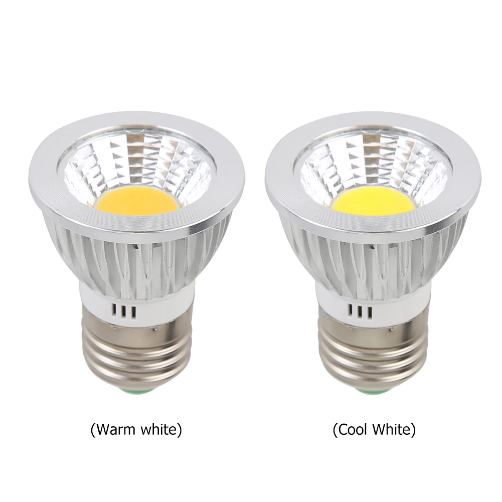 Żarówka LED COB Spotlight 9W E27 85-265V do domu, barwa światła ciepła/biała zimna