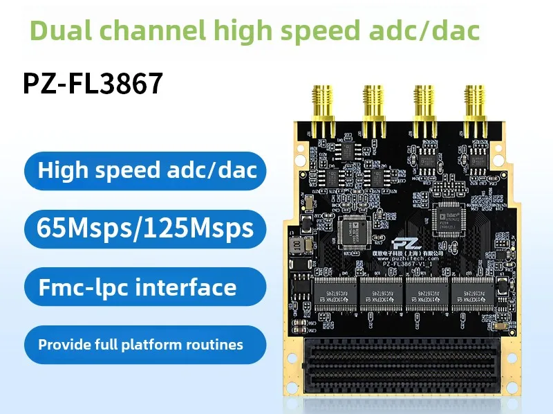 apply to FMC High Speed ADC DAC AD9238 AD9767 Dual Channel 65M 125M LPC Platform Universal