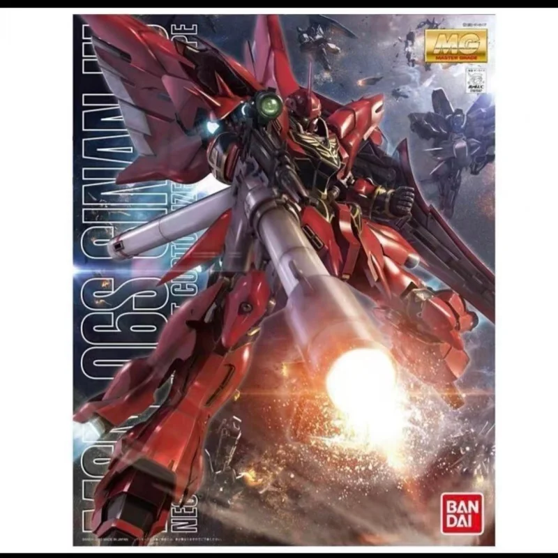 

In Stock Bandai Original Mg 1/100 Mg-gundam Sinanju Action Figure Model Doll Brand New Boxed Anime Characters Toys Model Garage