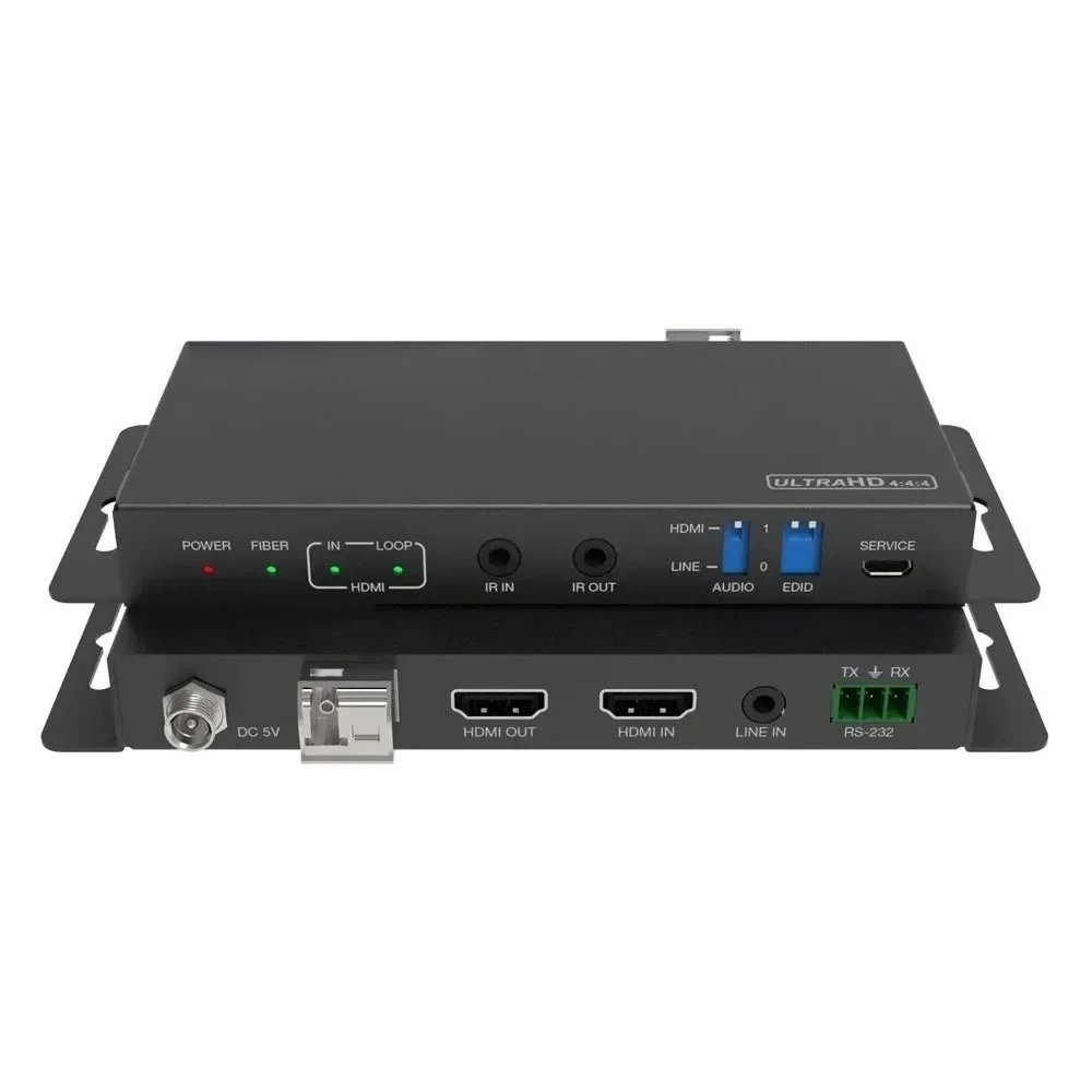 4k60 high definition optical transceiver 18Gbps video bandwidth transmission 10km  fiber extension transmitter