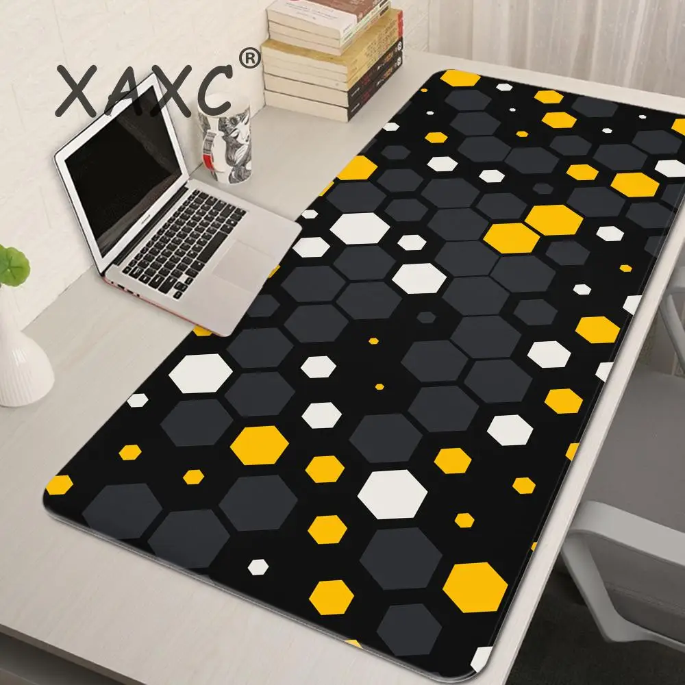 Anime Hexagonal Honeycomb Mouse Pad Gaming Accessories Gabinete PC Gamer Computer Keyboard Desk Mat Rubber Laptop Big Mousepad