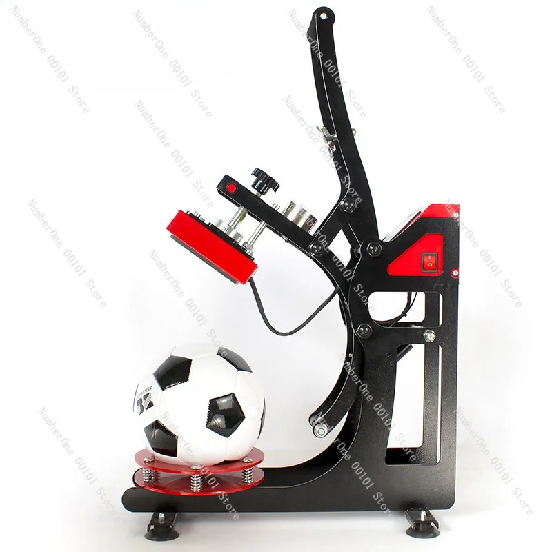 Custom Logo Ball Heat Press Sublimation Printing on Football Basketball Volleyball Heat Transfer Machine