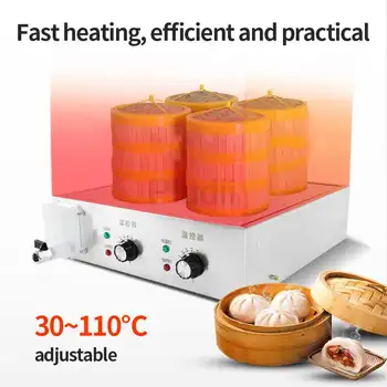Elektrický napařovač na housky Dušená ryba Dušené maso Dušený dim sum Stolní napařovač Nedostatek vody Automatické ohřev 8 nejlepší prodej stroj na pelety pro krmení ryb - №4