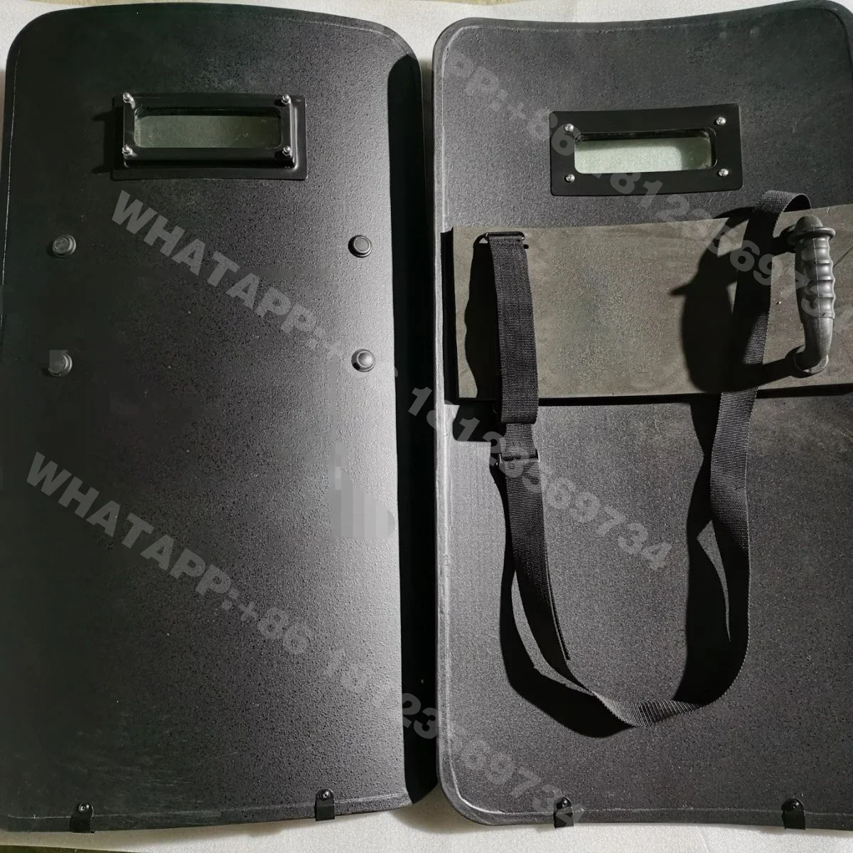 Lightweight Level NIJ IIIA High Density Polyethylene UHMWPE Handheld Tactical Riot Combat Ballistic Bulletproof Riot Shield