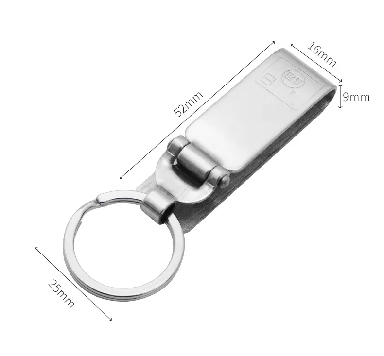 3Designs Anti Lost Heavy Duty Stainless Steel Belt Key Holder KeyClip Detachable Keyrings for Keychain Men Jewelry
