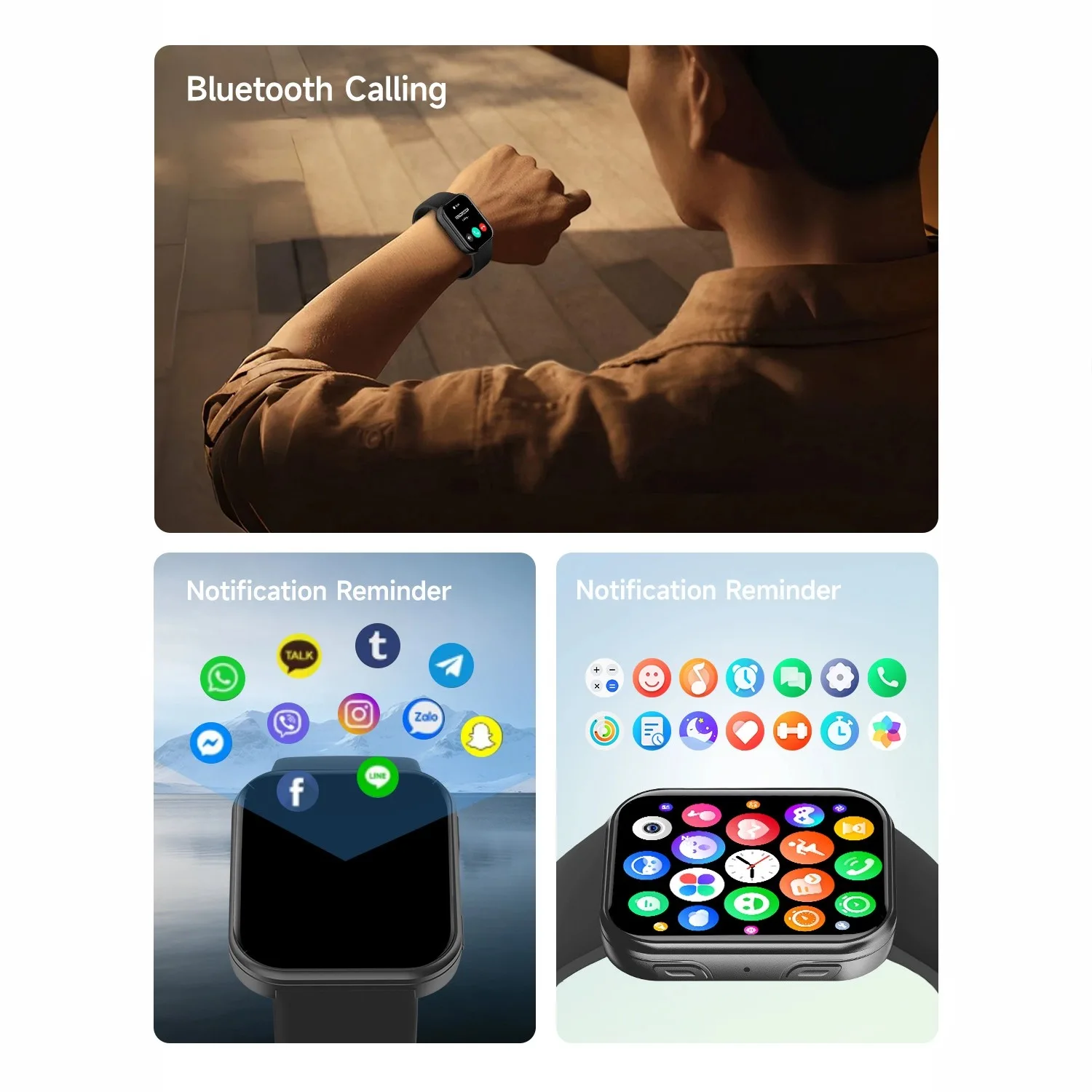 VS30 PRO AMOLED Smartwatch | Bluetooth Calling | Health Tracking | 1ATM Waterproof | Custom Watch Faces