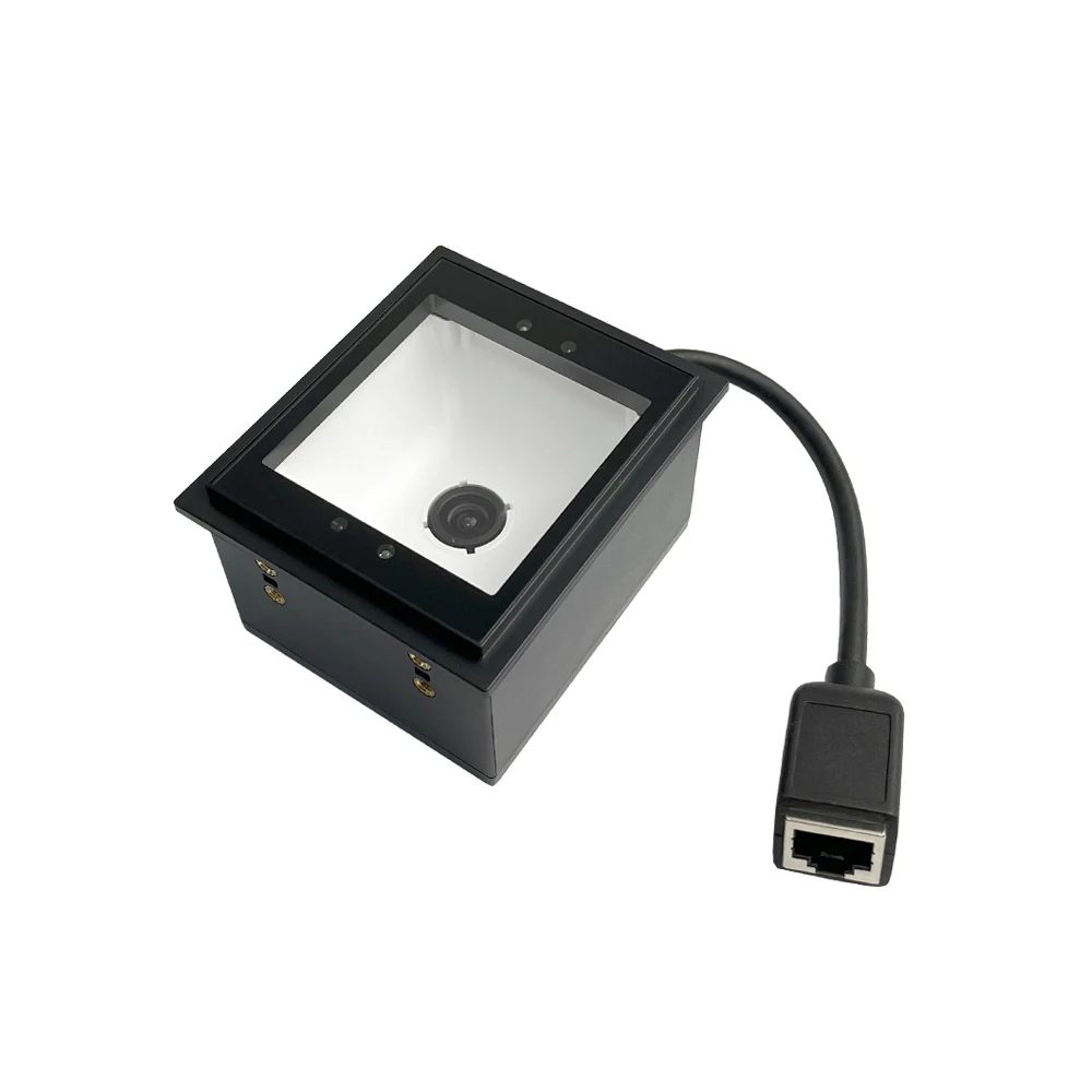 RD4500-20-W Fixed Mount QR Barcode Scanner 1D 2D Access Control Kiosk Reader with Com Interface Continuous Mode for Scanning
