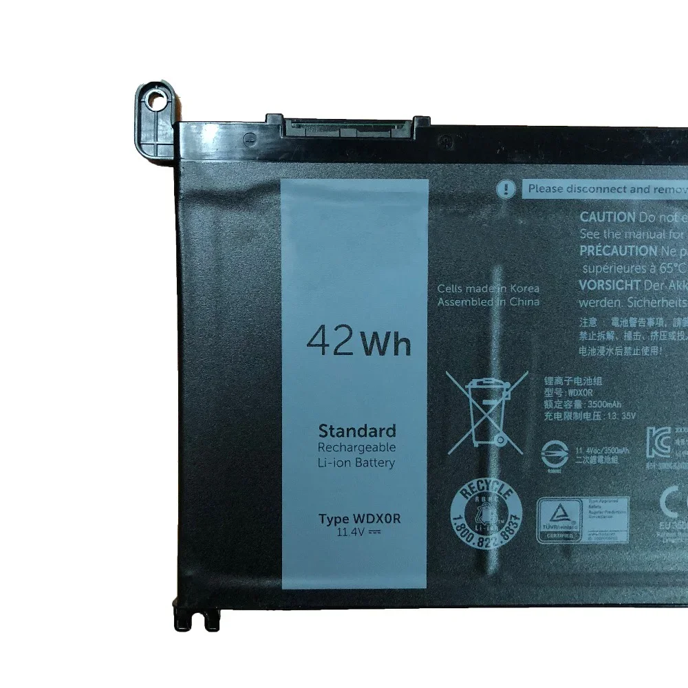 11.4V 42Wh WDX0R Original Battery for Dell Inspiron 13-7368 14-7460 15-7560 WDXOR 3CRH3 T2JX4 5368 5378 5568 7570 7569 5765 P61F