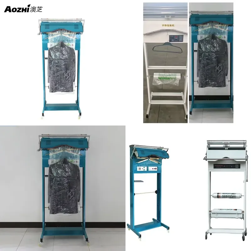 2026 Laundromat Fast Bagging Clothes Packaging Sealing Machine Commercial Laundry Equipment Packing for Dry Cleaning Garment