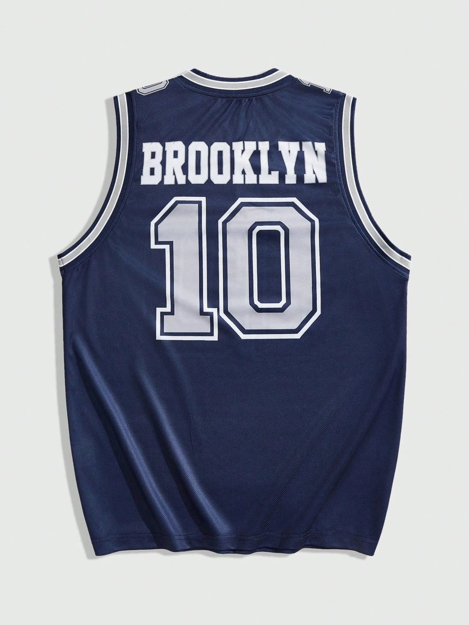 Ärmelloses T-Shirt mit V-Ausschnitt für Herren im Sommerstil, Basketball-Trikot, Weste, Retro-Nummer 10, 1987, NYC-Aufdruck, Sport-Tanktop – Detail 4