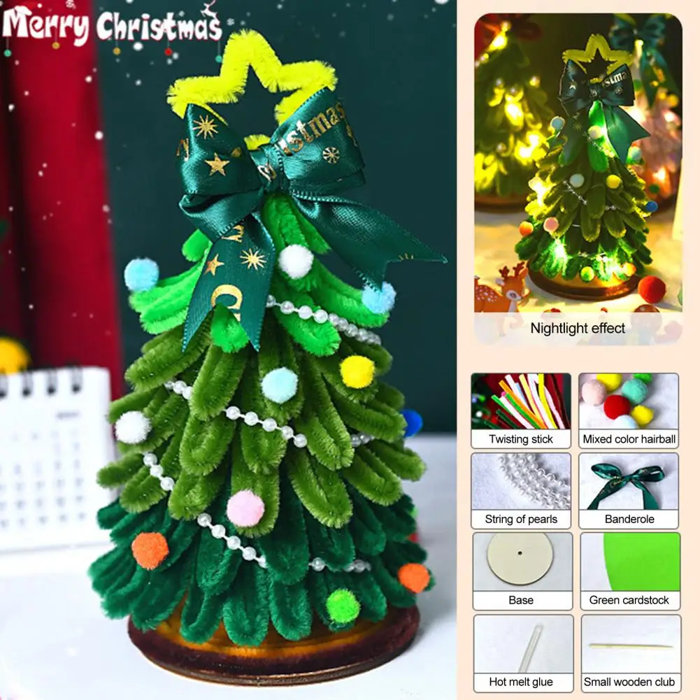 Holiday Twist Stick Bundle Diy Twist Stick Christmas Tree Kit for Home Party Decor Mini Table Top Xmas Tree for Wedding