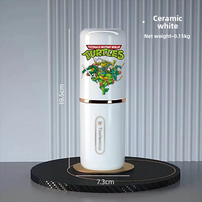 TMNT Porta spazzolino Ninja Turtles portatile con portaoggetti per dentifricio, custodia per tazza da bagno da viaggio, organizer per accessori per tazze da denti