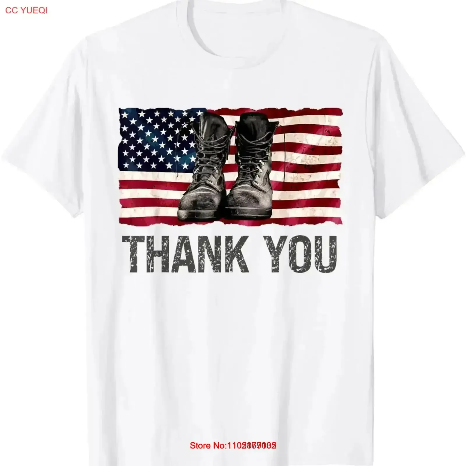 

Спасибо Флаг США Солдатские сапоги Мемориал День ветеранов Футболка винтажная стираная модельерская одежда Дышащая винтажная одежда