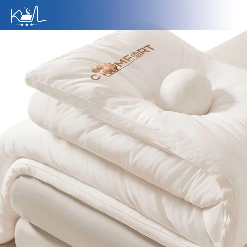 100% Australian Wool Quilt Winter Heavy, Grade A Thick Warm Comforter Duvet Insert, Premium Soft Cotton Shell All Season