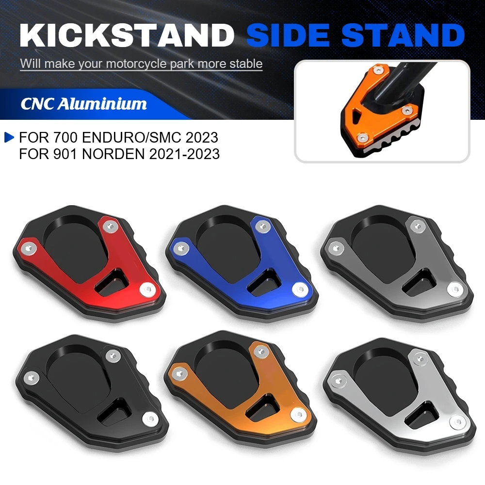 

Motorcycle CNC Side Stand motorbike Extension Pad Support Plate For GasGas 700 Enduro/SMC 2023 Husqvarna 901 Norden 2021-2023