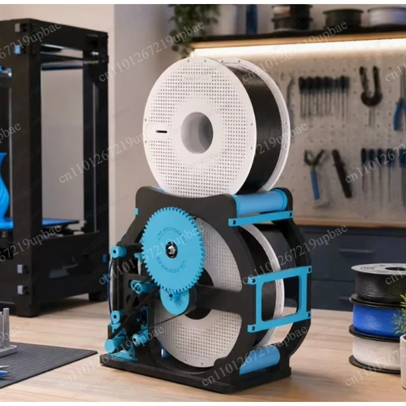 Intelligent 3D Printing Filament Reel Winder, Programmable Winding Manager with Automatic Detection & Start-Stop Control