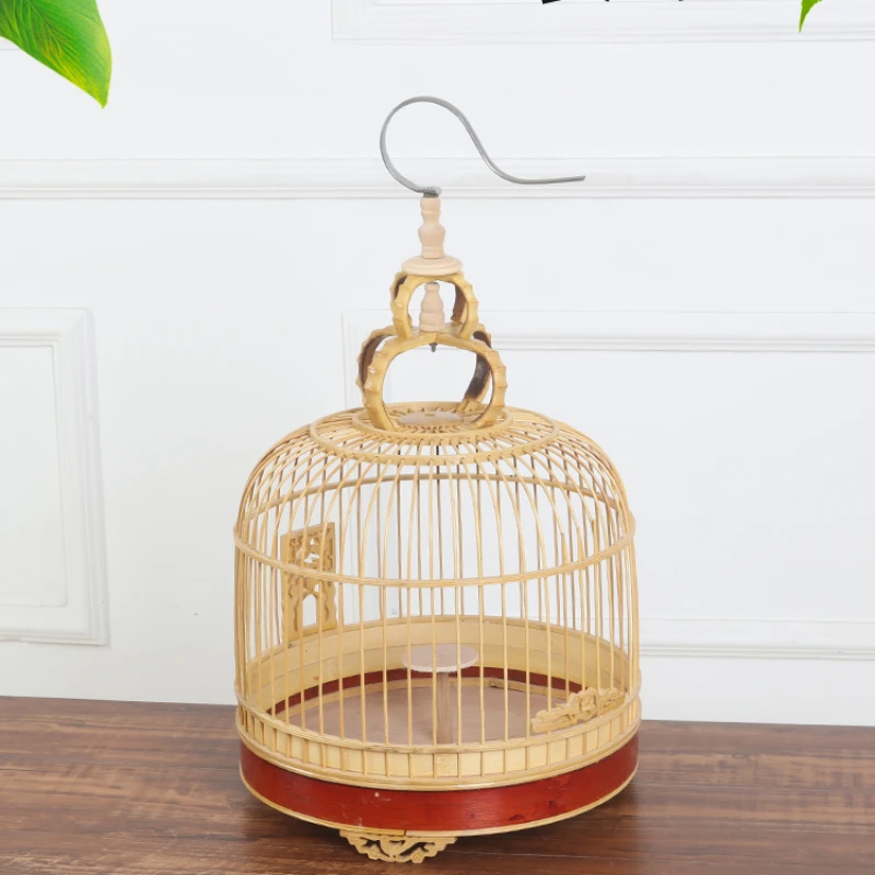 Plastic Round Budgie Bird Cages Parrot Quail Breeding Outdoors Carrier Bird Cages Southe Park Jaula Pajaro Pet Products WZ50BC