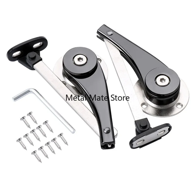 1 Pair Cabinet Door Support Rod Randomly Stop Hinges Zinc Alloy Cabinet Door Folding Rod Fittings