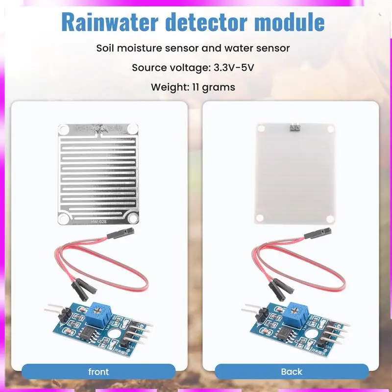 N98R Модуль датчика дождя Модуль датчика дождевой воды 3, 3 В-5 В