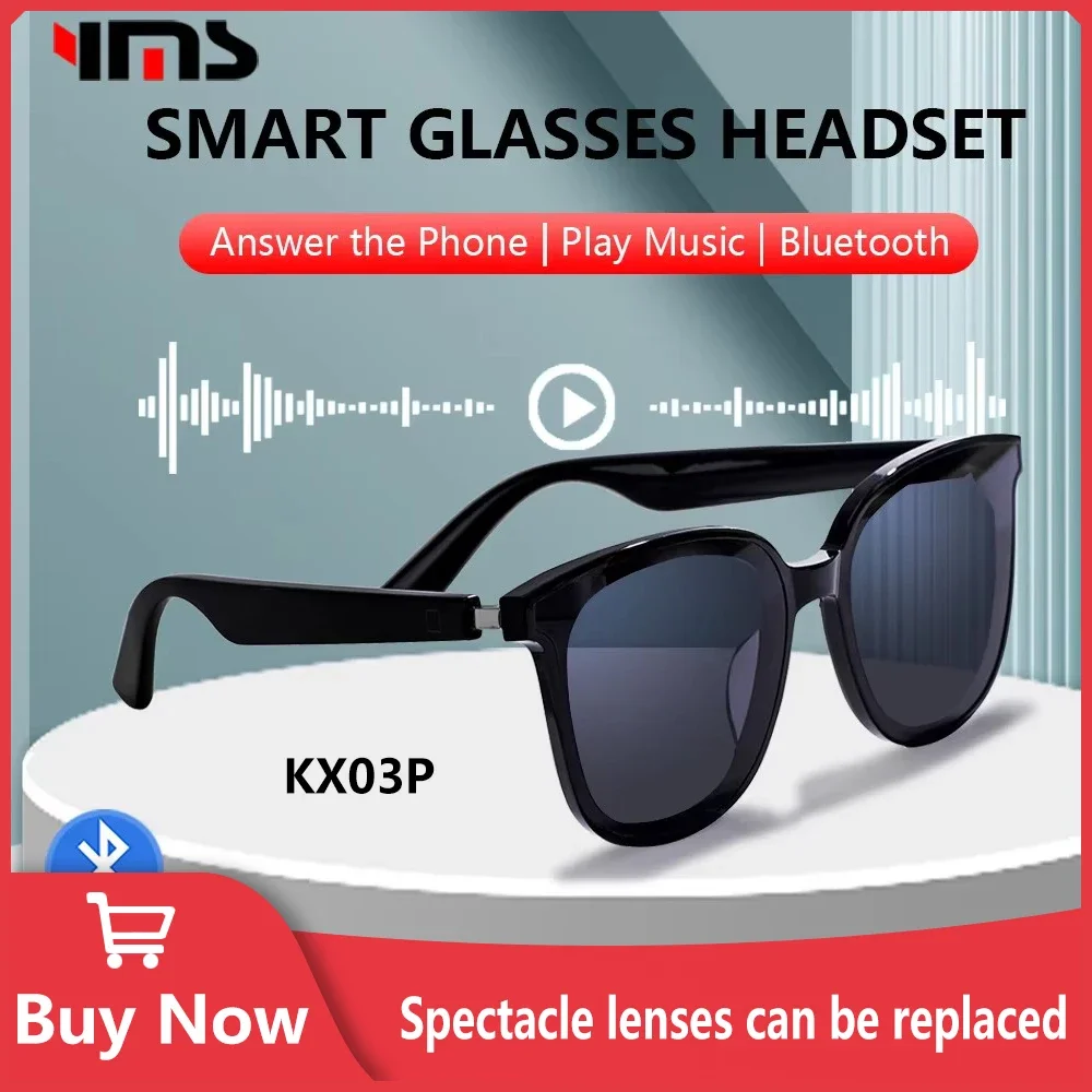 

Smart Glasses Bluetooth Music Glasses Polarized Sunglasses Men's Women's Smart Glasses Suitable for Driving Traveling Outdoors