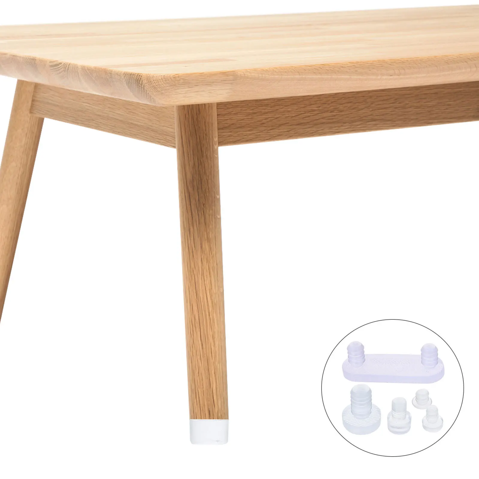 

150Pcs Anti Collision Bumpers Embedded Stem Clear Cabinet Door Bumpers Soft Stem Pads for Furniture Protection and Noise