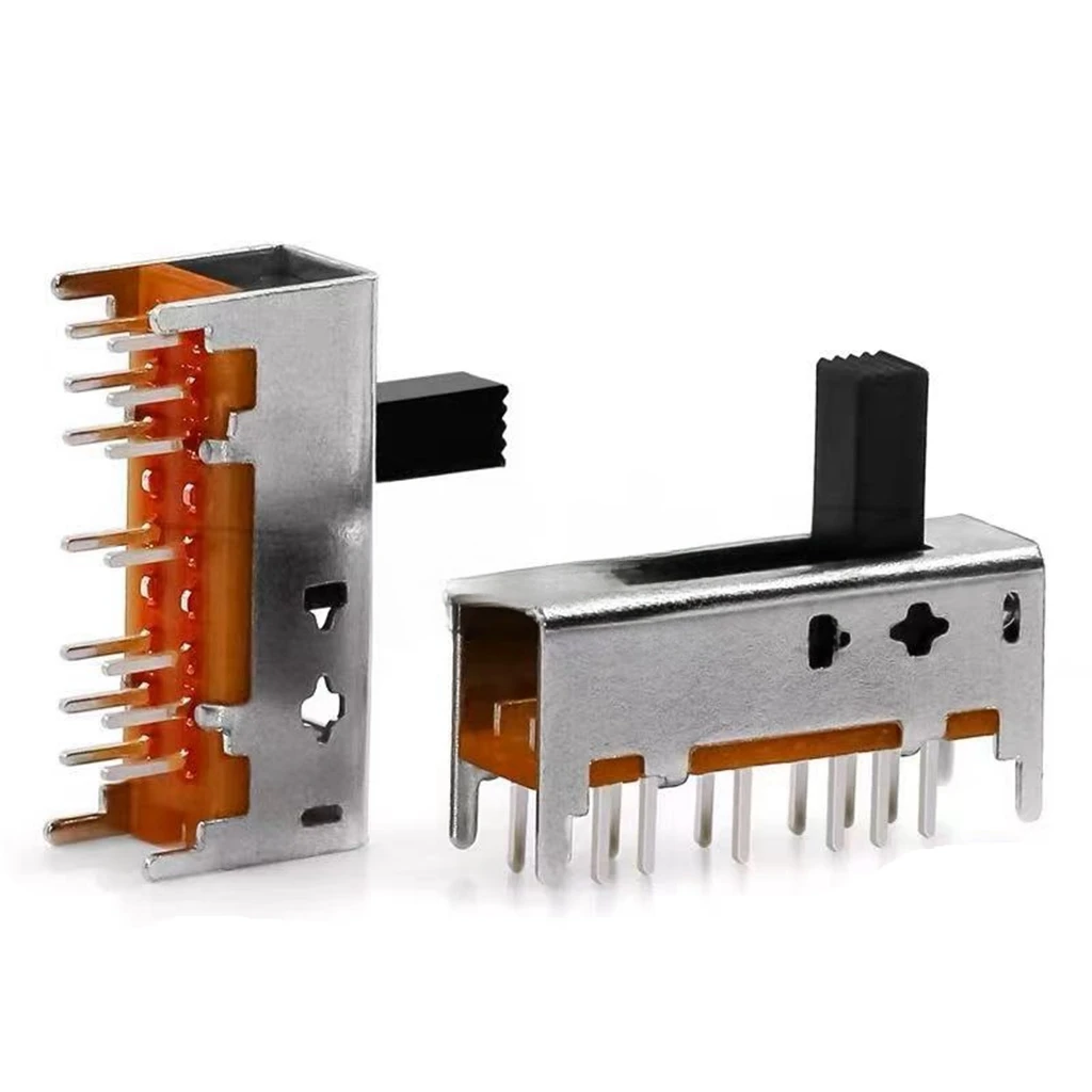 10PCS SS-26D01G7 Ball Pulling Power Switch Vertical Straight Double Row 14 Pin Six Gear - with 4 Fixed Feet