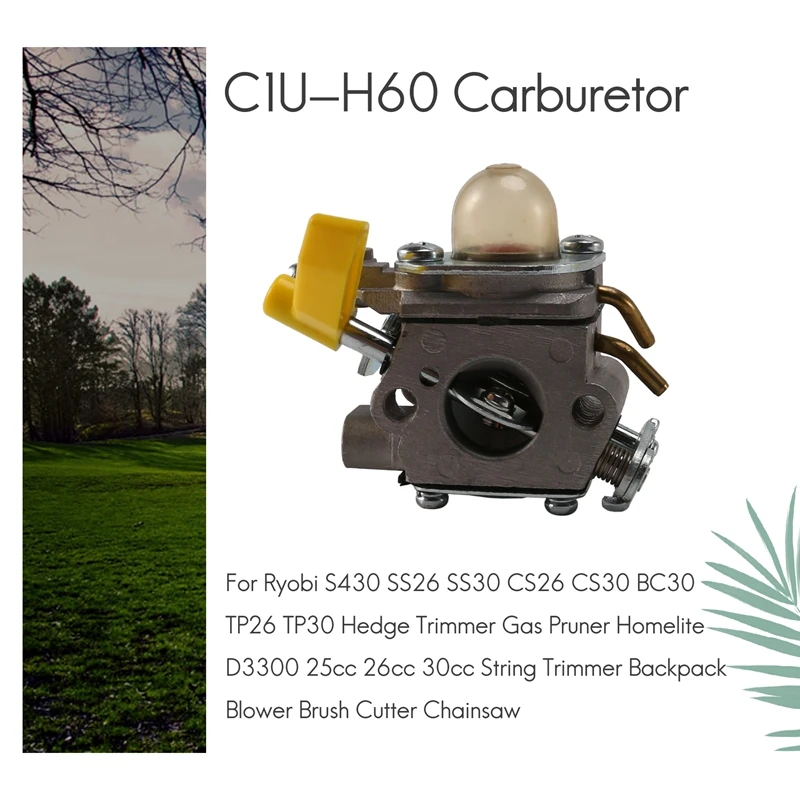 Новый инструмент для регулировки карбюратора C1U-H60 для Ryobi Homelite 25Cc 30Cc S430 SS26 SS30 CS26 CS30, триммер, кусторез