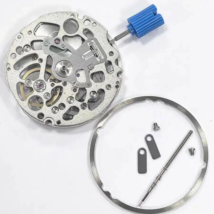 Japan Genuine NH70A Automatic Movement 24 Jewels 3 Hand Date Quick Set Skeleton Mechanical Watch Movement for Repair Replacement